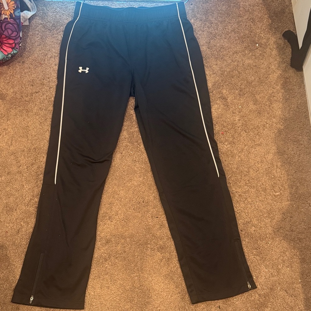 Under Armour Black and Yellow Athletic Pants